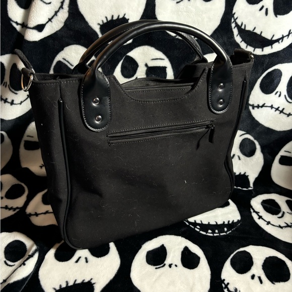 Large Canvas Skeleton Glow in the Dark Purse with Strap - Picture 3 of 5